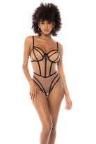Mapale Blush Lingerie Set – Made in Colombia (8847) L / Nude/Black