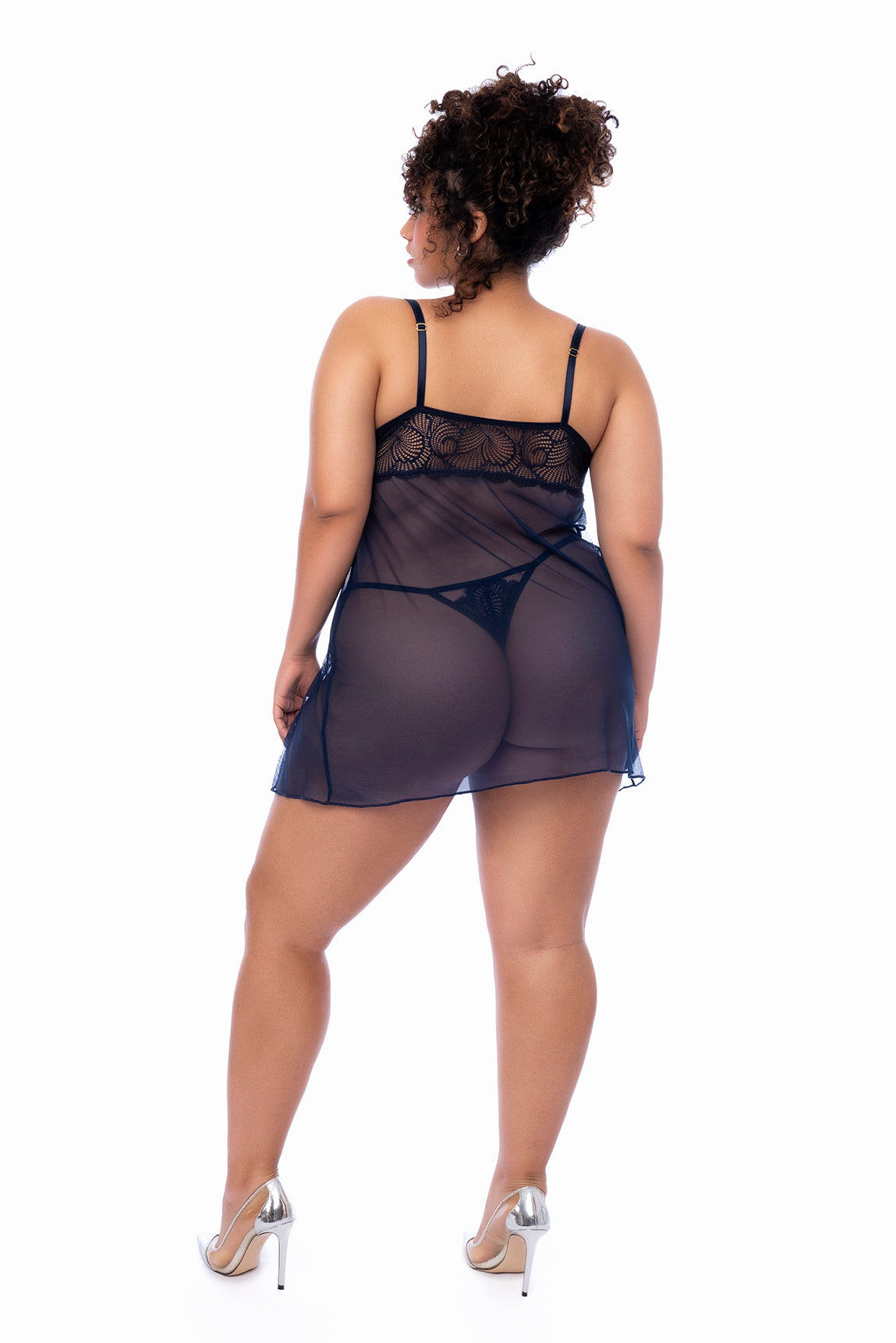 Mapale Havana Lingerie Set – Made in Colombia (7555X) 1/2X / Midnight Blue