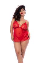Mapale Luxe Lingerie Set – Made in Colombia (7562X) 1/2X / Red