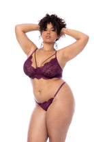 Mapale Mirage Lingerie Set – Made in Colombia (8866X) 1/2X / Wine