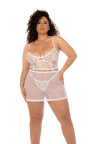 Mapale Azure Lingerie Set – Made in Colombia (7544X) 1/2X / White