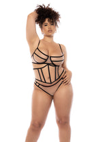 Mapale Celestial Lingerie Set – Made in Colombia (8848X) 1/2X / Nude/Black