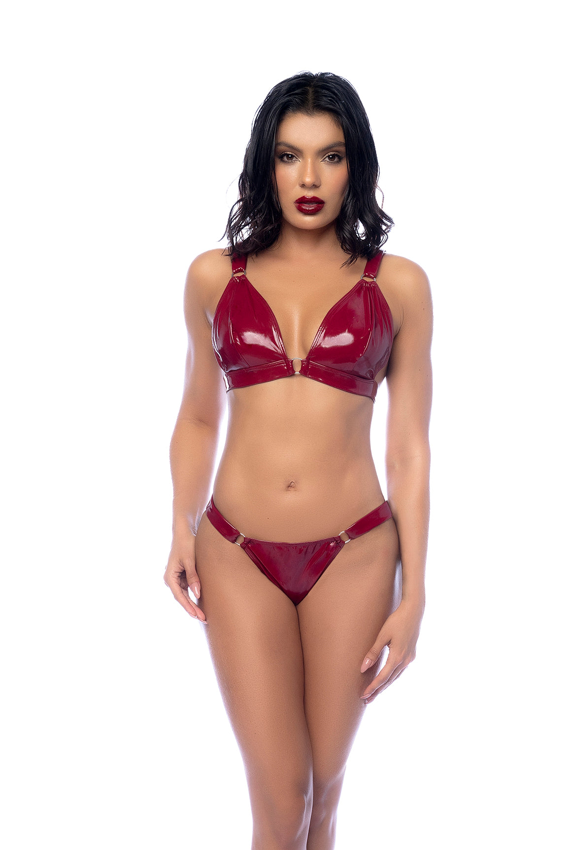 Mapale Midnight Lingerie Set – Made in Colombia (2763) L / Gloss Wine