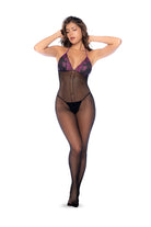 Mapale Monaco Lingerie Set – Made in Colombia (1122) O/S / Black/Purple