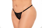 Mapale Radiant Lingerie Set – Made in Colombia (7438X) 1/2X / Black Flower