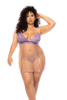 Mapale Riviera Lingerie Set – Made in Colombia (7540X) 1/2X / Lilac/Nude