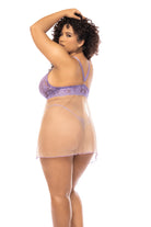 Mapale Riviera Lingerie Set – Made in Colombia (7540X) 1/2X / Lilac/Nude